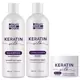 GLANS BOM VOOR HAAR! KERATIN SILK intensieve behandeling die de beschadigde haarstructuur herstelt en het haar gezond houdt - voor alle haartypes en lengtes